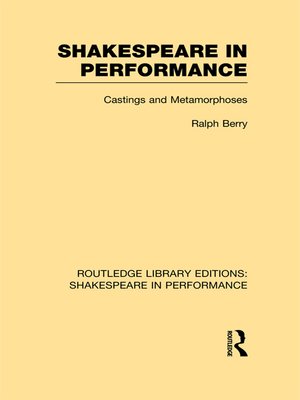 cover image of Shakespeare in Performance